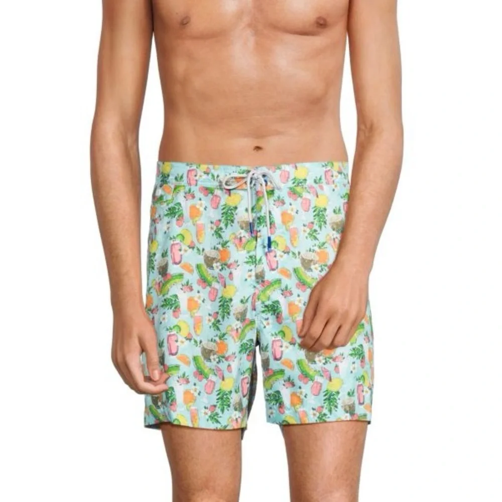Tommy Bahama Rialto Happy Hour Print Drawstring Swim Shorts Men’s XL‎